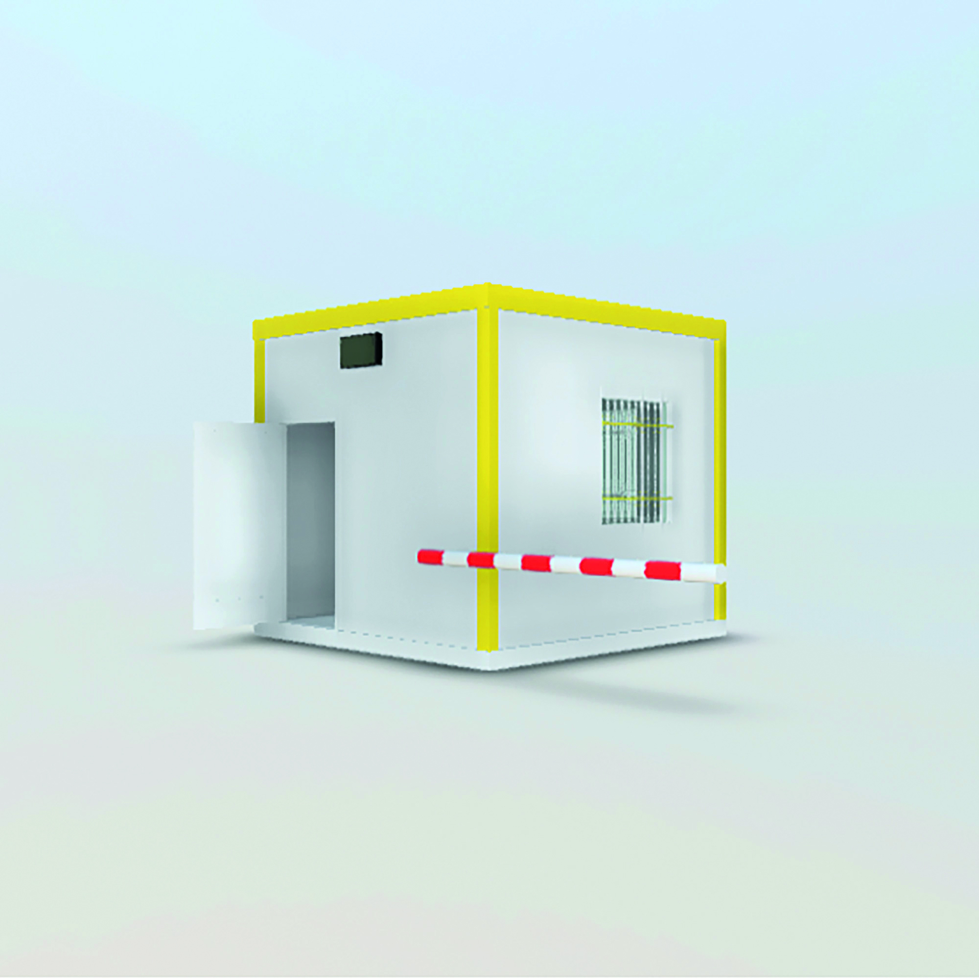 Solutions poste de garde et barrière levante intégrée l : 2,45 m | L : 3 m | H : 3,00 m
